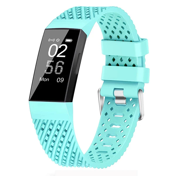 Teal Для Fitbit charge 3 Band Спортивные Мягкие силиконовые наручные Смарт-часы ремешок для Fitbit Charge3 Correa сменный Браслет маленький большой - Цвет: Teal