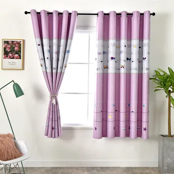 

Cute Sea Fishes Short Curtains For Children Room Half Shade High Quality Drapes for Living room Kids Bedroom