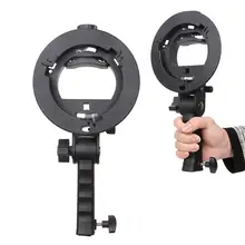 Кронштейн BEESCLOVER S-type Speedlite Bracket Pro Mount Adapter Holder Для Speedlite Snoot Flash Softbox handgrip r60