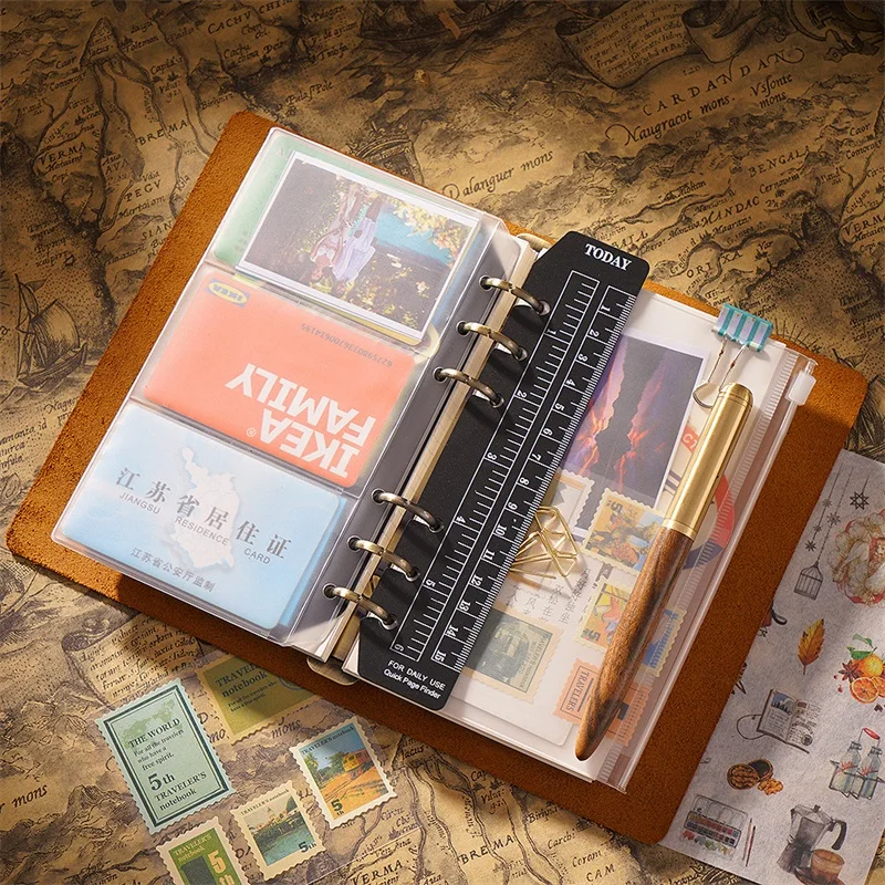 Loose-leaf Nota Livro Capa de Couro Caderno Retro Planejador Diário Viagem Faça Você Mesmo Diário Artesanal Espiral Sketchbook 192 Páginas a5 a6 a7 - Imagem 2