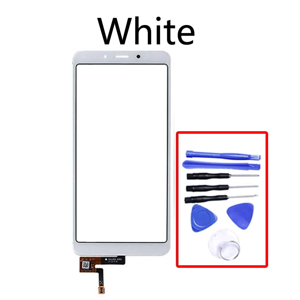 White-With tool 5,4" для Xiaomi Redmi 6 Redmi6 Redmi 6A Сенсорная панель Сенсорный ЖК-дисплей стеклянная линза Панель сенсорный экран дигитайзер - Цвет: White-With tool