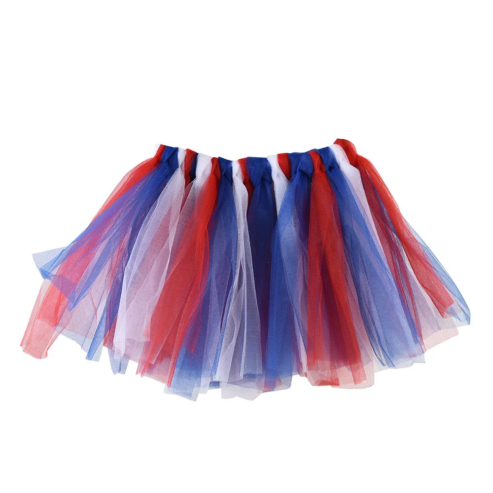Новая красочная юбка пачка для маленьких девочек детская танцевальная из