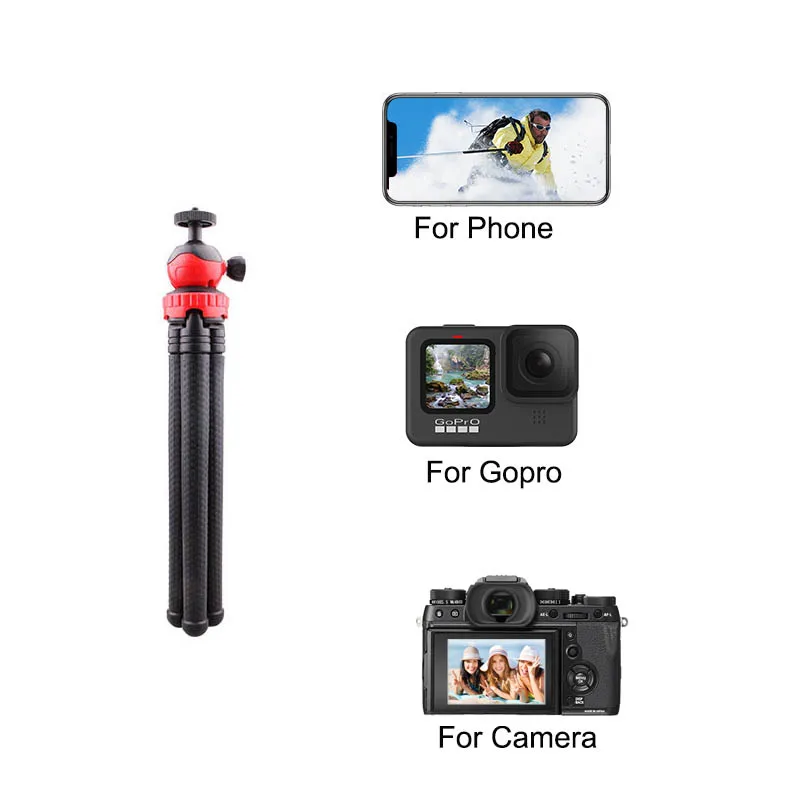 Trípode ANGFLY para iPhone, trípode para selfie stick de 60 pulgadas con  control remoto, trípode GoPro de viaje para iPhone compatible con iPhone 14