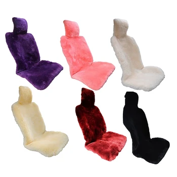 

Car Seat Covers Universal Size for Seat Cover Accessories Automobiles Wool Sheepskin Car Front Seats Covers