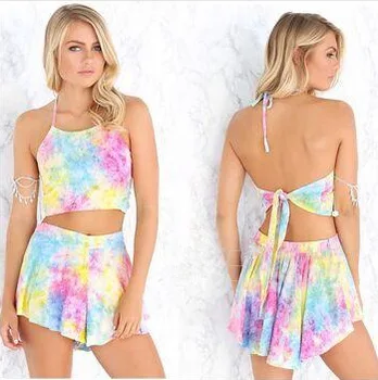 

Rainbow 2020 New Design Fashion Hot Sale Suit Set Women Tracksuit Two-piece Style Outfit Sweatshirt Sport Wear