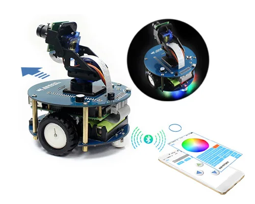 Raspberry pi 4b alphabot2 видео умный робот