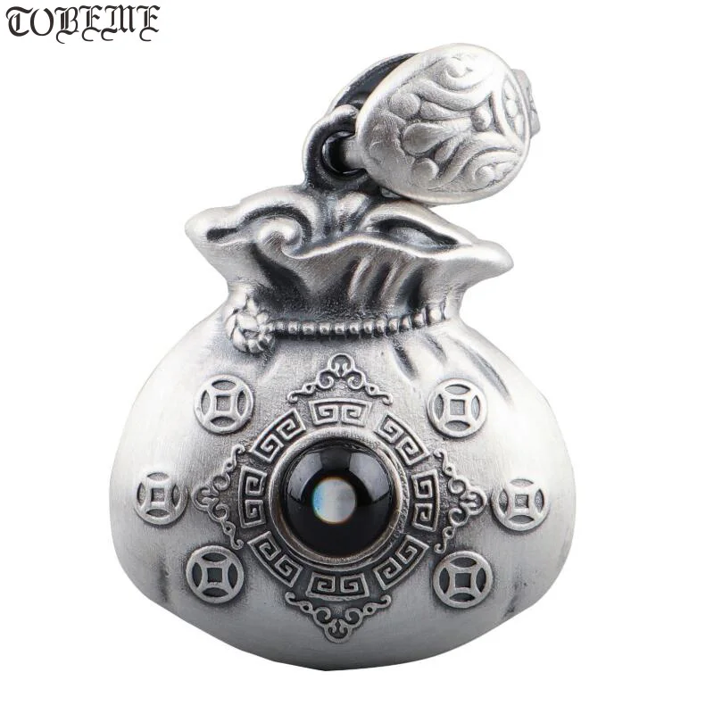 3D 999 Серебряная Тыква подвеска из чистого серебра, подвеска на удачу, подвеска на удачу