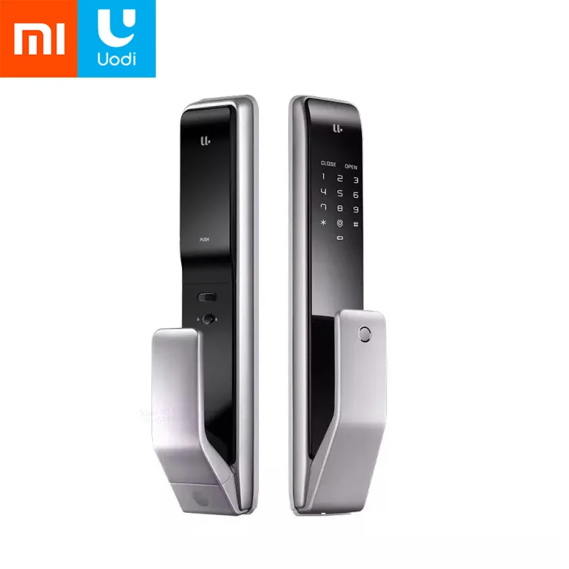 Xiaomi Mijia Uodi двухтактный умный дверной замок отпечаток пальца Passpord Bluetooth разблокировка приложение wifi управление Интеллектуальная связь