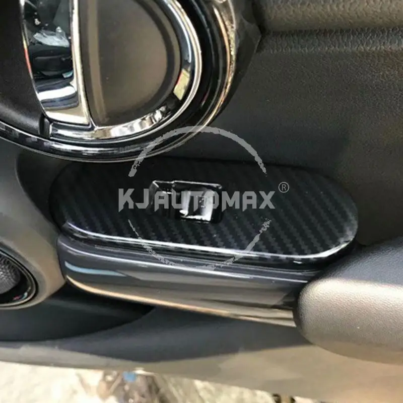 KJAUTOMAX для Mini Cooper F55 оконный переключатель украшения из углеродного волокна Текстура 4 шт. подъемное устройство для окон ABS