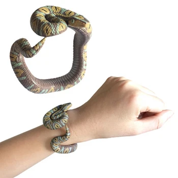 

Simulation Snake Bracelet Handmade Resin Bracelet Charms Cute Animal Snake Bracelet Bangle for Men & Women