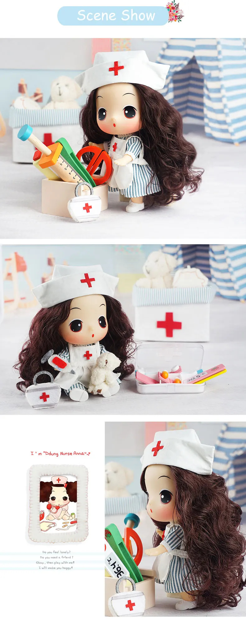 Кукла Ddung Reborn Baby Doll игрушка 18 см/7 дюймов медсестры Мода Мини Принцесса Развивающие детские игрушки подарок на день рождения для детей от 3-х лет