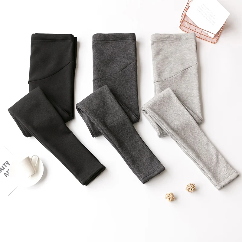 Velvet Cotton Warm Maternity Velvet Legging Pregnant Women Pants Belly Knitted Pants Clothes Pregnancy Trousers Clothing