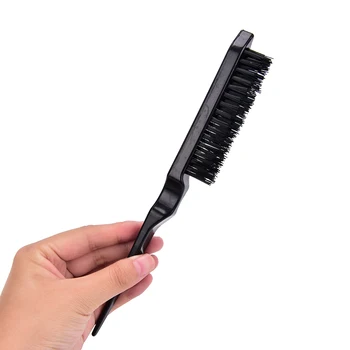 

1pcs Hair Brush Pro Salon Hairdressing Teasing Back Hair Combing Brush Slim Line Styling Comb Black color
