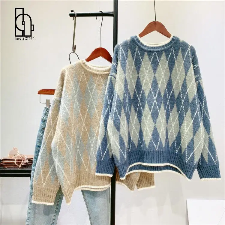 2021 Autumn Women Striped Pullovers 