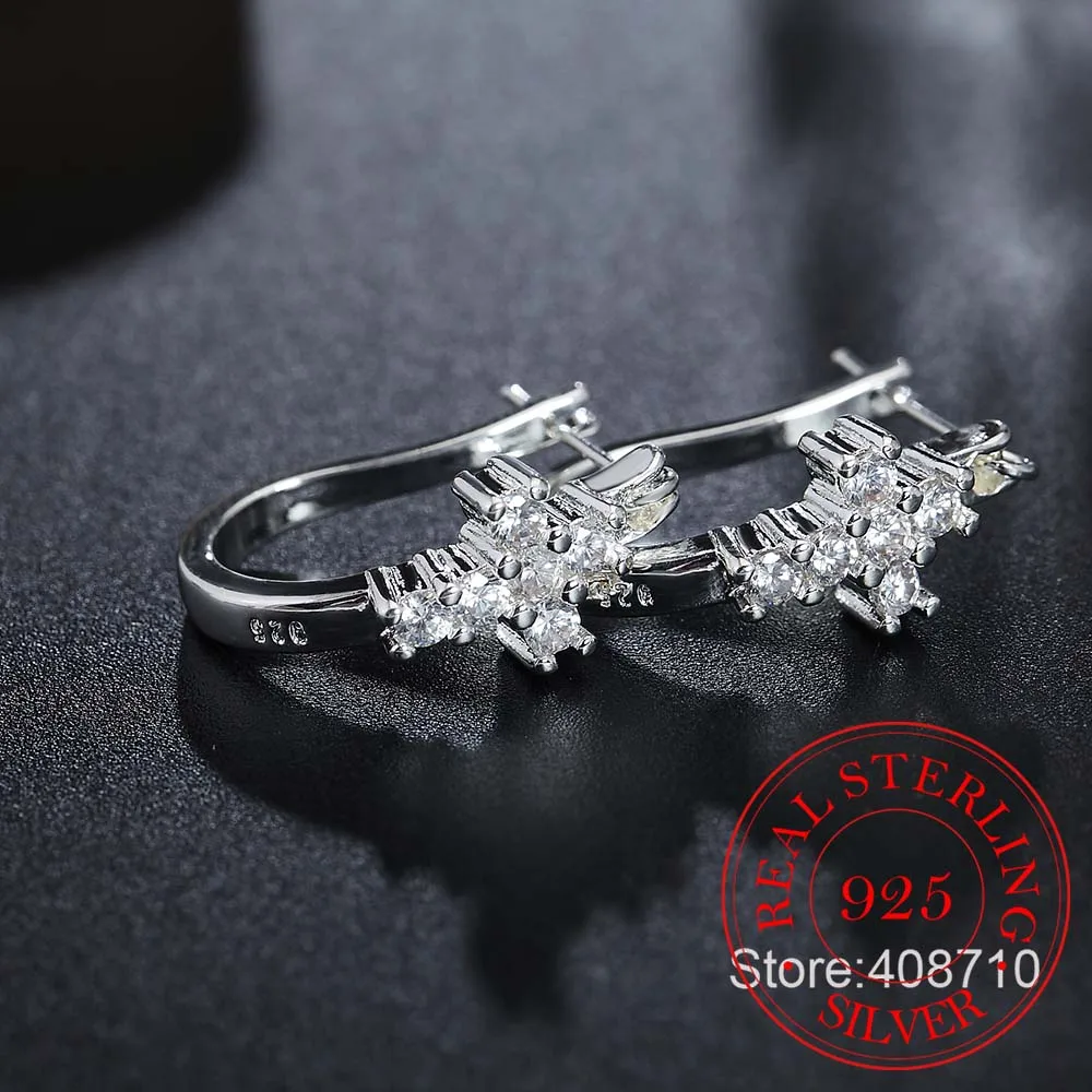 Оптовая продажа серьги из стерлингового серебра 925 пробы свадебные ювелирные