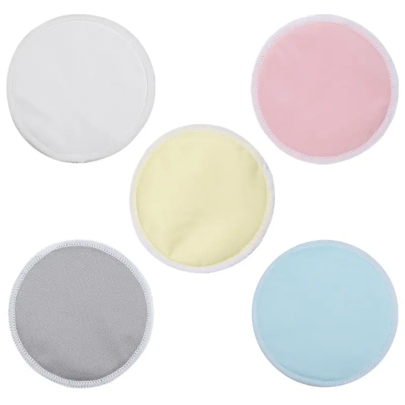 10 Pcs Reusable Breast Pads Washable Waterproof Bamboo Fiber Breastfeeding Nursing Pads