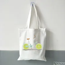 Сумка для отдыха с мультипликационным принтом, многоразовая сумка для покупок из парусины, вместительная сумка на плечо, Повседневная Сумка-тоут для женщин, студентов