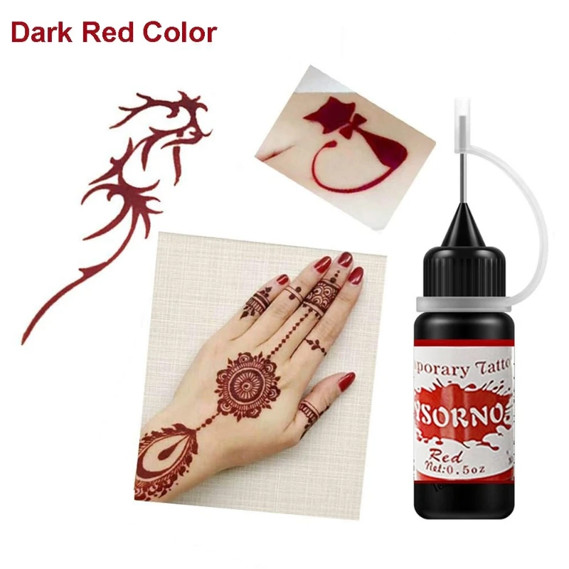 27RC 2 Color Temporary Tattoo Kit for Women Men Kids Fake Tattoos Semi Permanent Tattoo Ink Art Painting