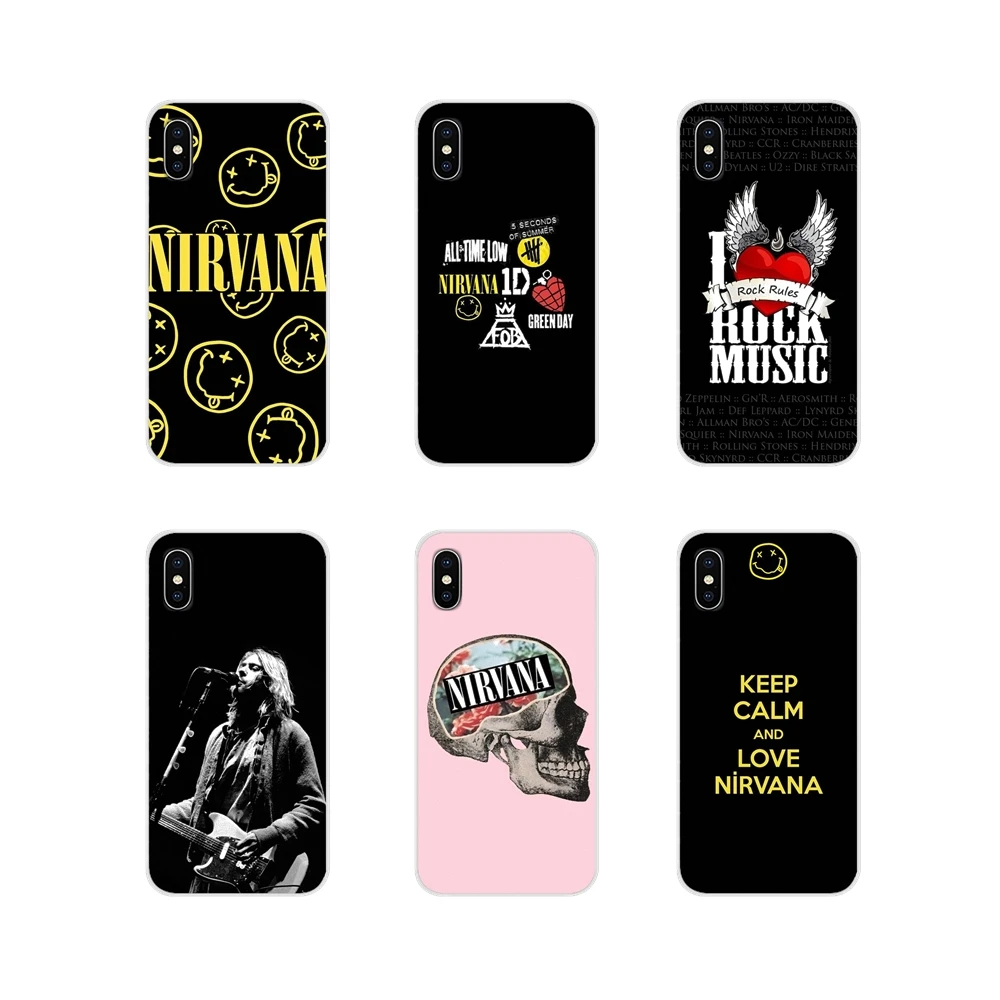 For Oneplus 3T 5T 6T Nokia 2 3 5 6 8 9 230 3310 2.1 3.1 5.1 7 Plus 2017 2018 NIRVANA Rock Roll Band Soft Transparent Cases Cover | Мобильные
