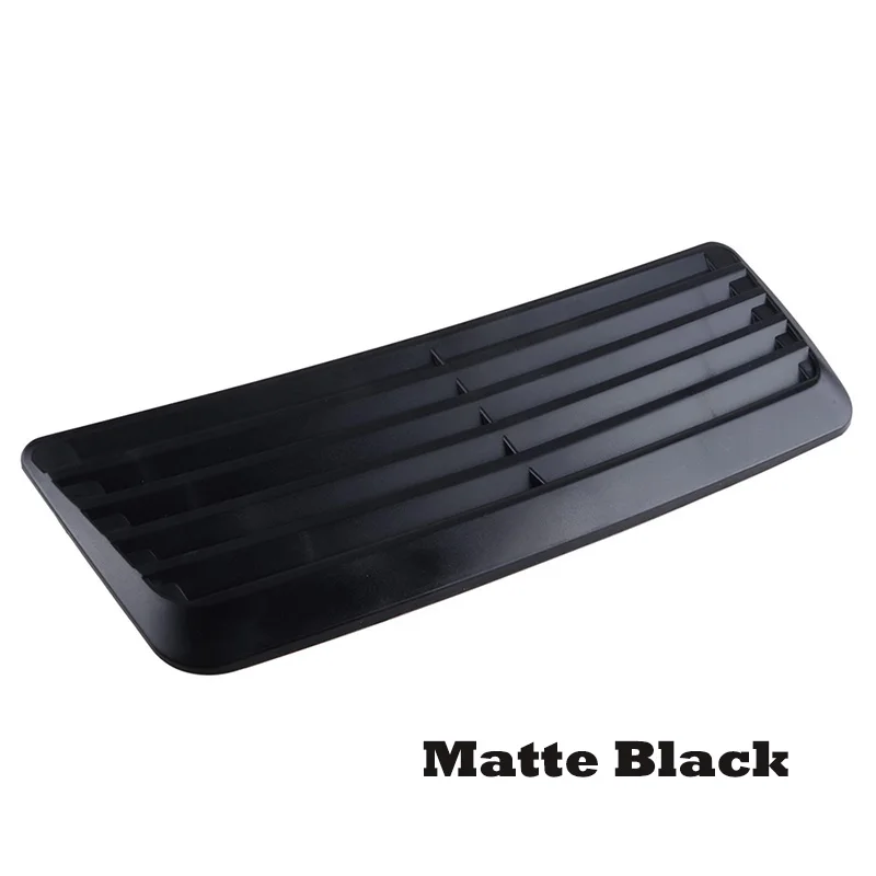 Revêtement D'habillage Aération Capot Voiture - Kit 2 Pièces Noir Carbone, ABS, Adhésif - Design Sportif - 12