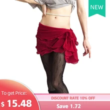 Танец живота хип полотенце юбка комплект лета шарф на талию юбка тренировочная одежда танцевальное шоу одежда