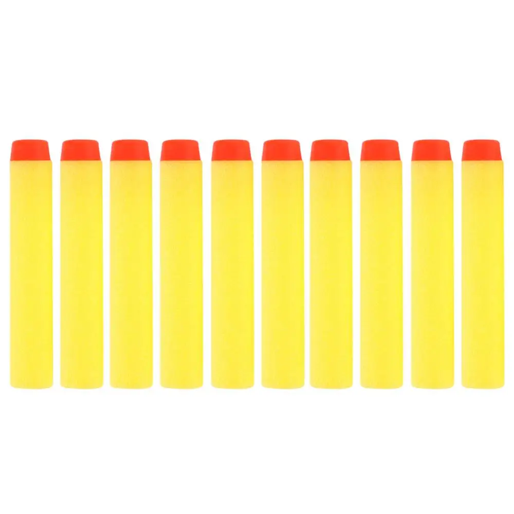 100pcs Yellow Классический игрушечный пистолет, аксессуары для мишени, водяной пистолет, пули, Пистолеты для стрельбы, практичная мишень для игр на открытом воздухе, детские игрушки, подарок на день рождения, сделай сам, стрельба - Цвет: 100pcs Yellow
