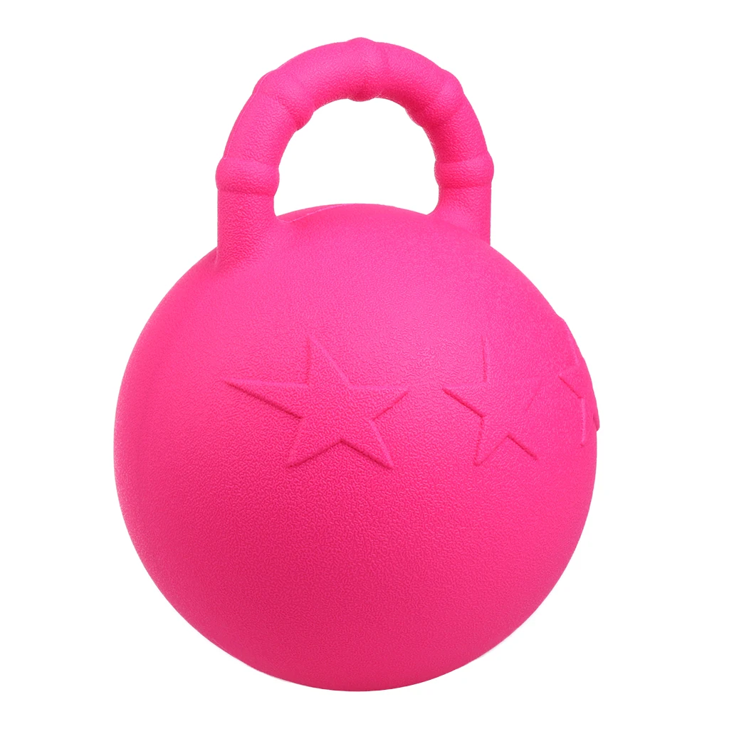 Конь из каучука, Веселый мяч, пони, игрушка для игры, стабильное поле, яблоко, Ароматизированная - Цвет: Розовый