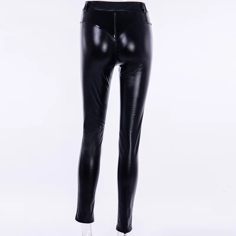 Sexy Back Zipper Black Slim Pants 2022 Autumn Winter Women Fashion High Waist Skinny Pencil Pant Female Streetwear Trousers