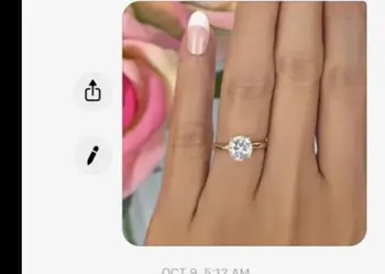 

Customized items Classic 2carat Moissanit ring Brilliant Cut jewelry Wedding ring Engagement 585 ring
