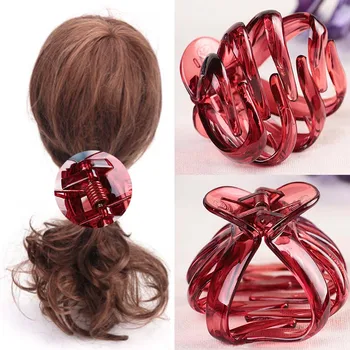 

New Korean Style Women Lady Child Hair Claw Acrylic Hair Clips Barrette Crab Clamp Hair Pins Ornaments Hair Accessories