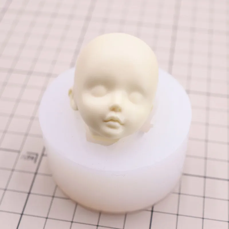 Сверхсветильник глина BJD силиконовая форма для лица каменная пластиковая мягкая