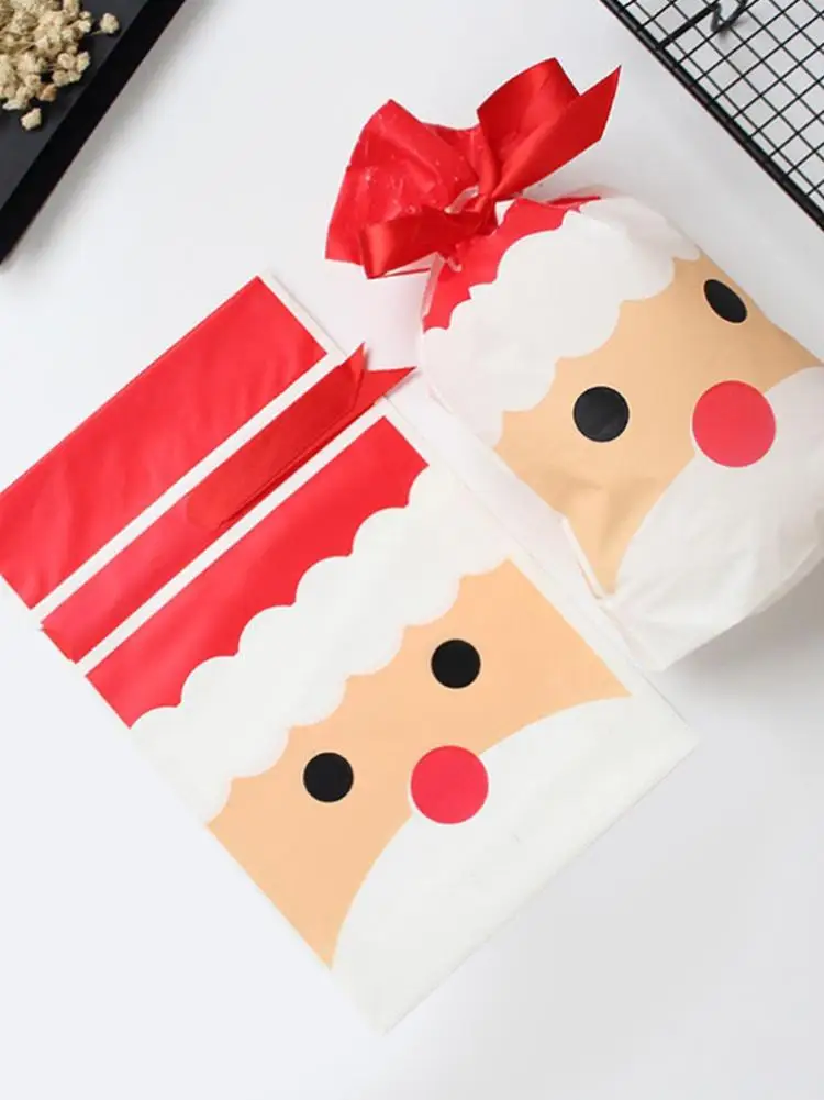 Рождественские подарочные сумки Санта-Клаус Рождественская елка упаковочные сумки счастливого Нового года Рождественские Сумки для конфет для детей подарок