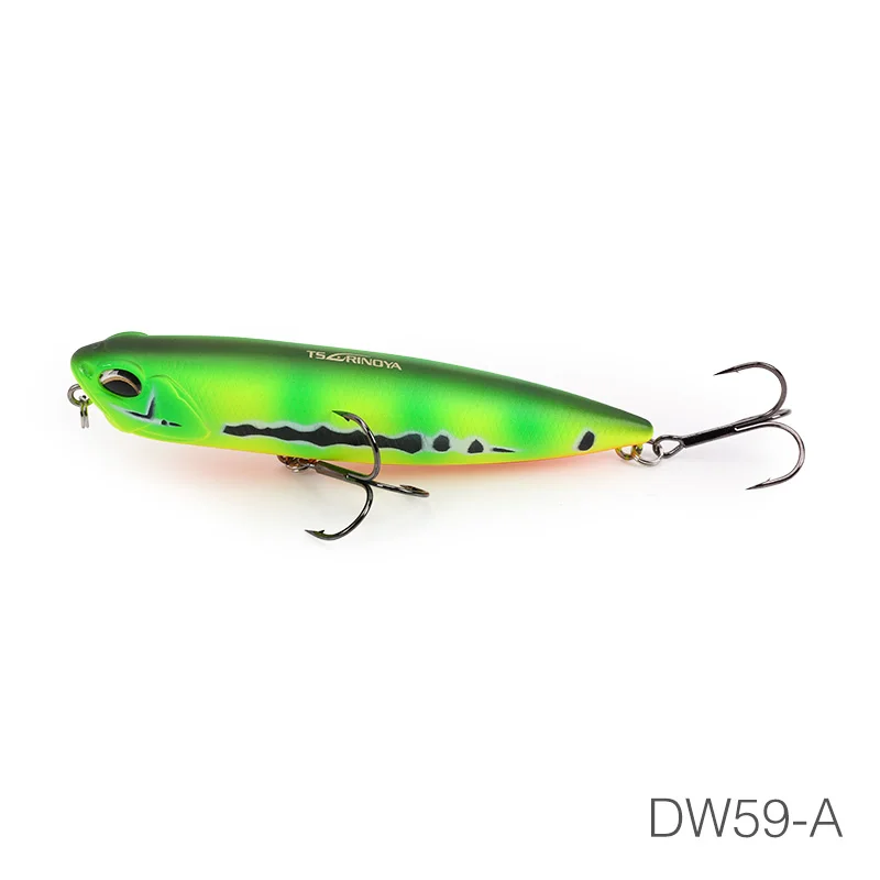 TSURINOYA Topwater приманка для рыбалки карандаш DW59 85 мм 10,5 г длинная литая Троллинг приманка гольян кренкбейт Whopper воблеры жесткая приманка - Цвет: DW59-A