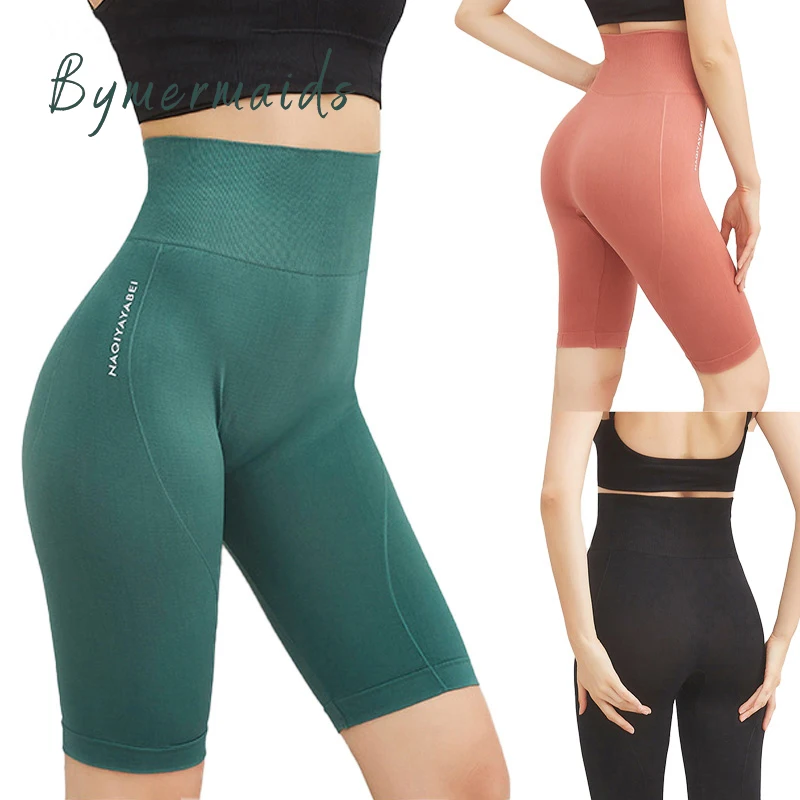 

Женские бесшовные шорты для фитнеса и йоги с высокой талией