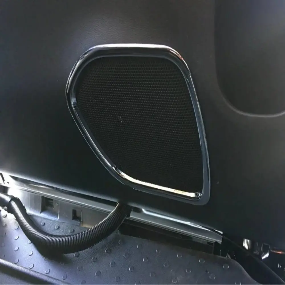 

ABS Car Door Speaker Cover Trim For Nissan Serena C27 2016 2017 2018 2019 Audio Loudspeaker Frame Sticker Interior Accessories