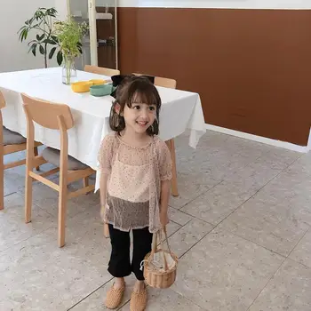 

2020 New Arrival Baby Girls Boys Dots T-Shirt Summer Kids Girls Top Tees 2-7 Years