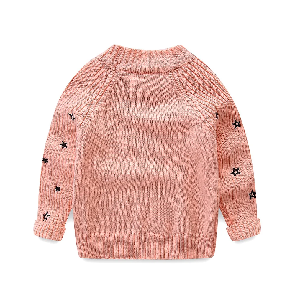 Свитера для маленьких девочек с вышивкой в виде звезд|girls sweater|toddler girl sweaterchildren top |