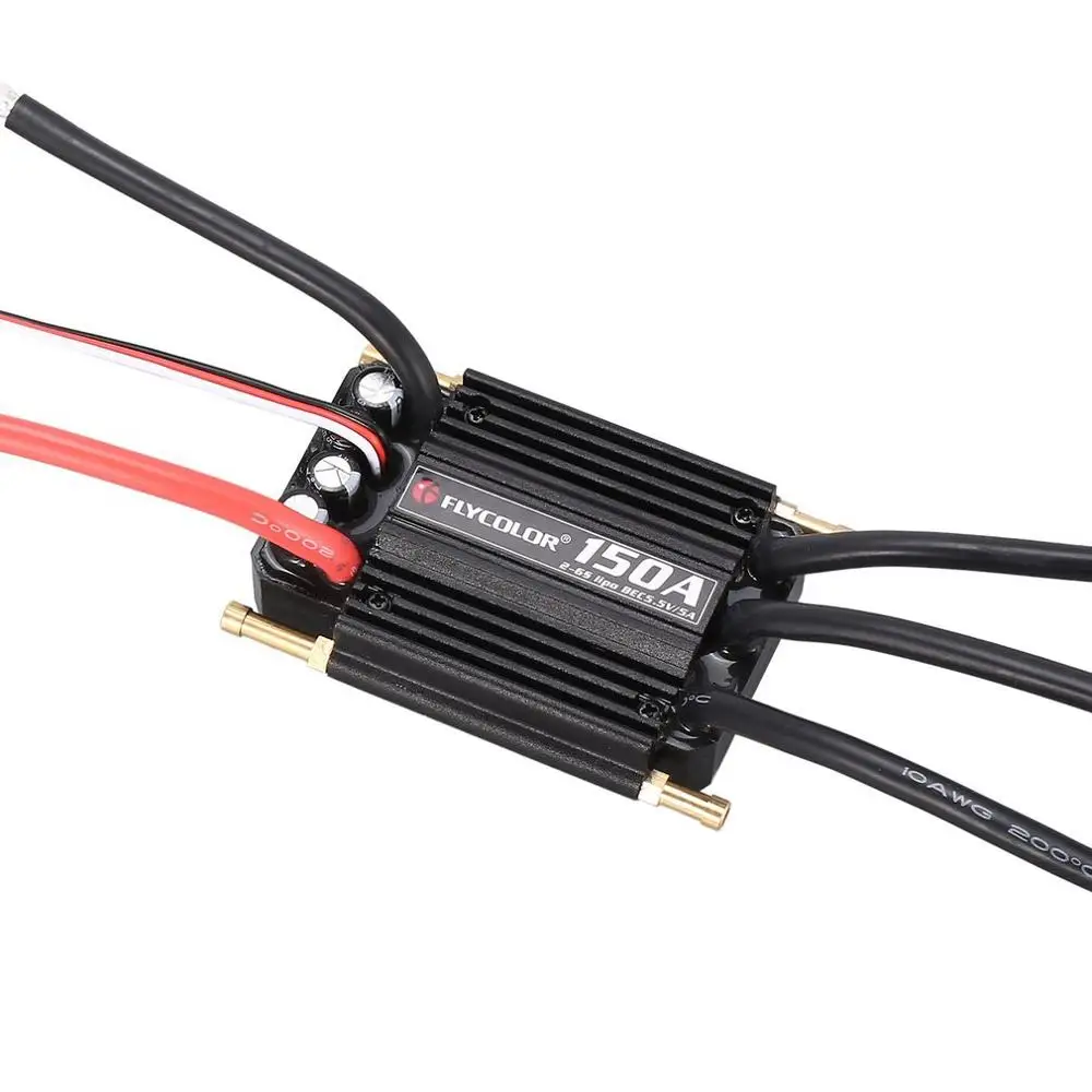 Flycolor 70A 50A 90A 120A 150A Brushless ESC Speed Control Support 2-6S Lipo BEC 5.5V/5A for RC Boat F21267/71 | Игрушки и хобби