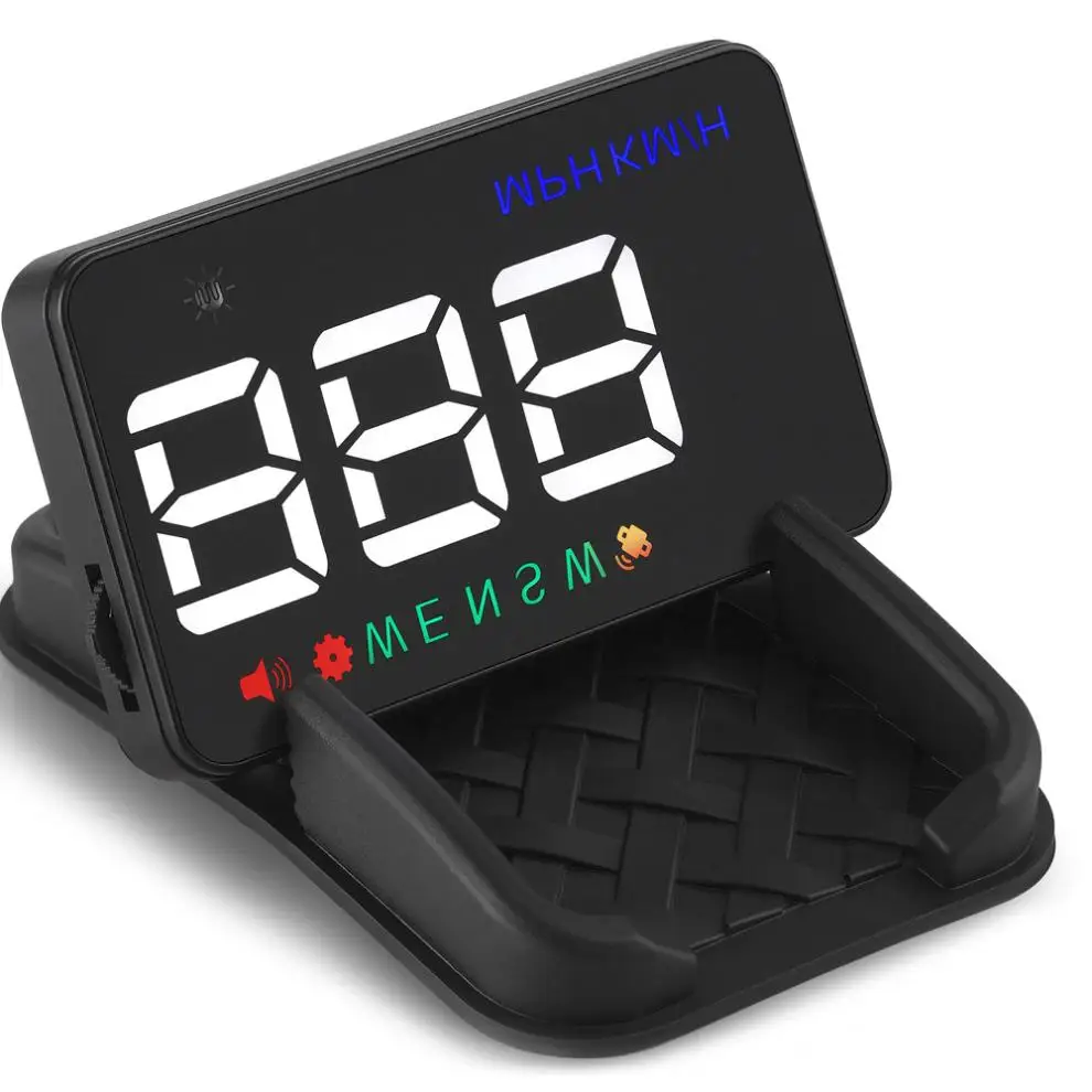  Universal 35 Zoll A5 Auto Head Up Display Windschutzscheibe Projektor Tacho Überdrehzahl Warnung GP