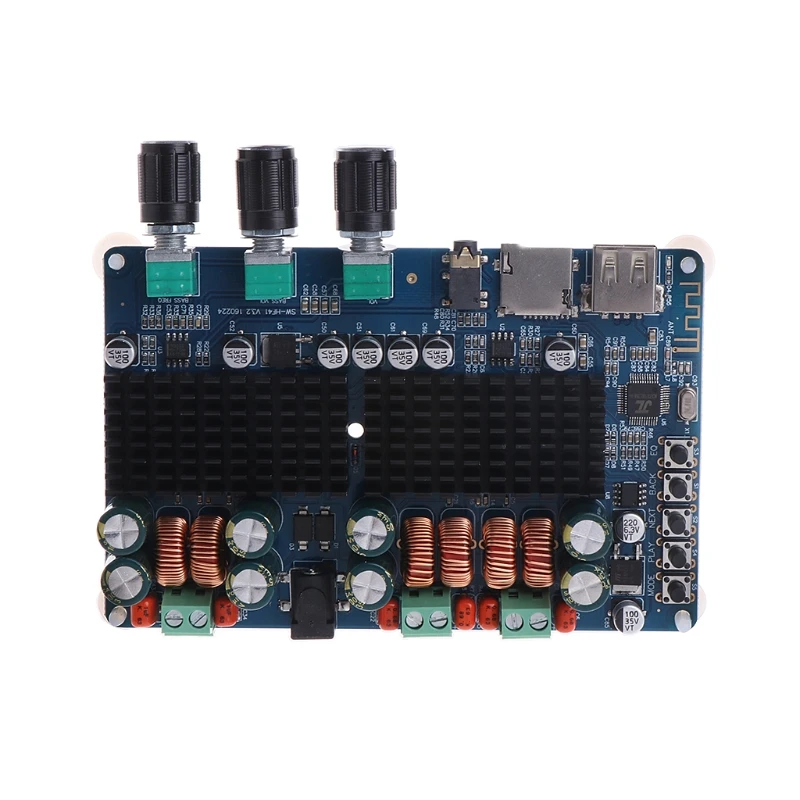 

TPA3116 2x50W+100W 2.1 Channel Bluetooth Digital Subwoofer Power Amplifier Board