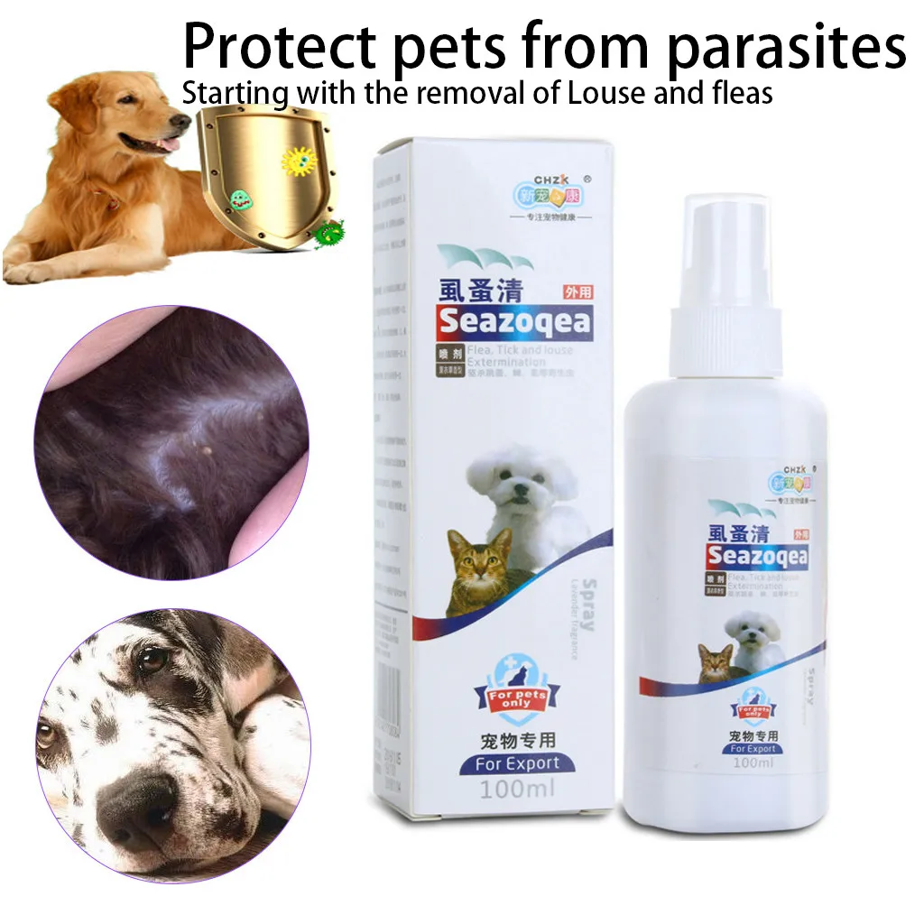 Cats Dogs Body Spray Itch Relief Spray Flea Tick Mist Lice Flea Fungi