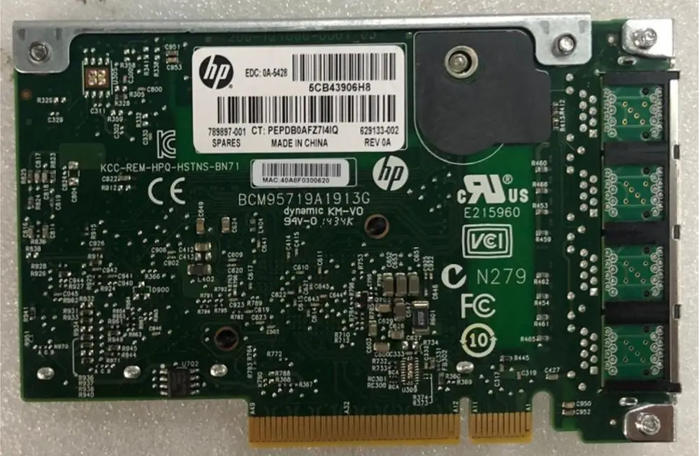 Tarjeta de Red HP 789897-001 4 Puertos de 1GB 331FLR Gigabit Ethernet - PRODUCTO DE SEGUNDO USO