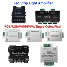 DC 5V-24V LED Amplifier Ws2812b Ws2811 Controller Single Clolor/RGBW/RGBWW/RGB Amplifier For 5050 2835 3528 Led Strip Light
