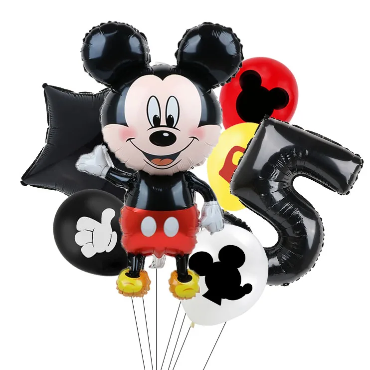 Tanio 110 sztuk/partia Mickey Mouse Birthday Party dekoracje dzieci lateksowe sklep