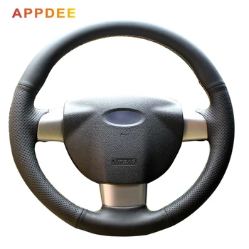 

Black Artificial Leather Car Steering Wheel Cover for Ford Focus 2 2005-2011(3-Spoke)