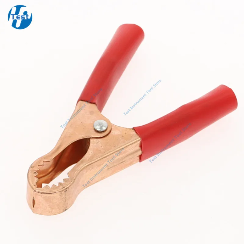 50A Red + Black 80mm Crocodile Car Caravan Van Battery Test Lead Clips 2Pcs Alligator Clips Connector Plug Power alligator clips alligator clip adapter
