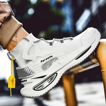 

High-quality Classic Men's Casual Shoes Fashion High-top Socks Shoes Outdoor Comfortable Breathable Lace-up Sneakers Zapatillas