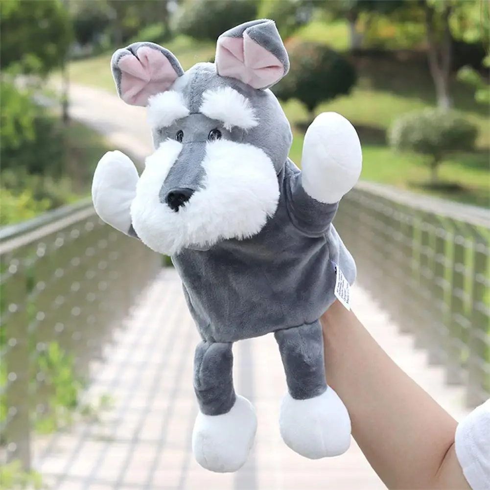 Schnauzer Нет дети супер милый 30 см мультфильм Плюшевые Ручные куклы игра кукла мягкая игрушка - Цвет: Schnauzer