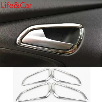 

Chrome Interior Door Handle Cover Fit For Ford Focus Mk3 2012 2013 2014 Bezel Garnish Trim Inner Inside Frame Bowl Catch Molding