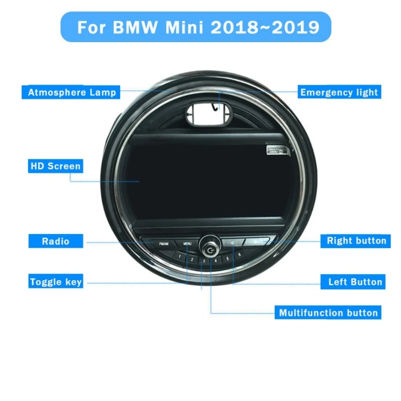For  Mini One Cooper S Hatch 2019 car Multimedia player GPS Audio Radio Navigation NAVI